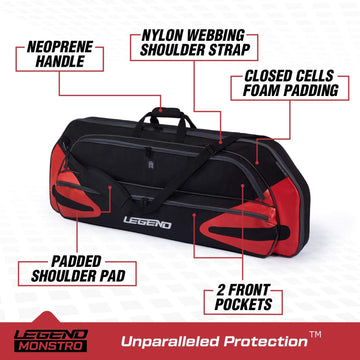 Legend Monstro ultra-thick foam padding cushions your bow against bumps.