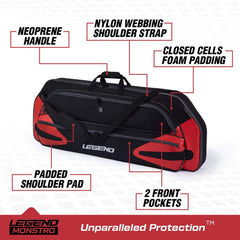 Legend Monstro ultra-thick foam padding cushions your bow against bumps.