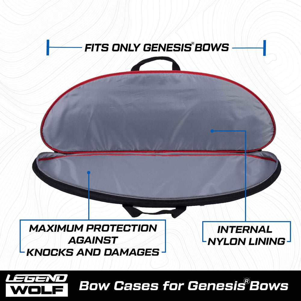 Legend Wolf Genesis bow case nylon lining shields gear from moisture and dust