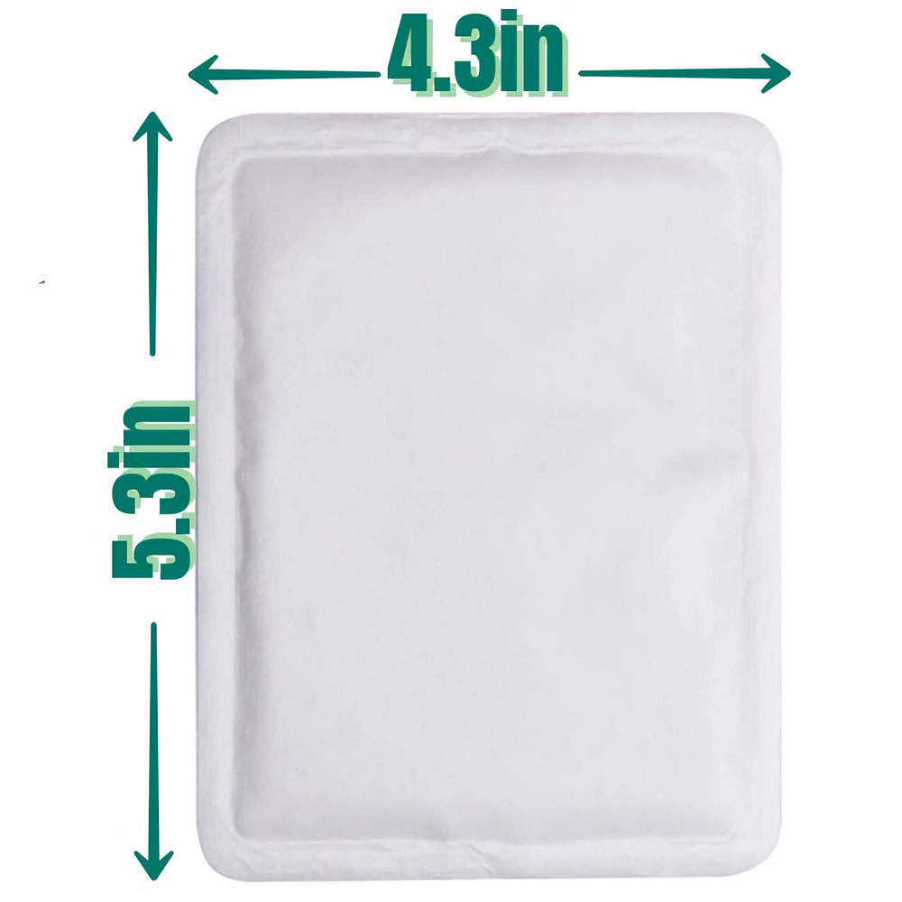 Lehot adhesive patches opened before activation for on-the-go heat