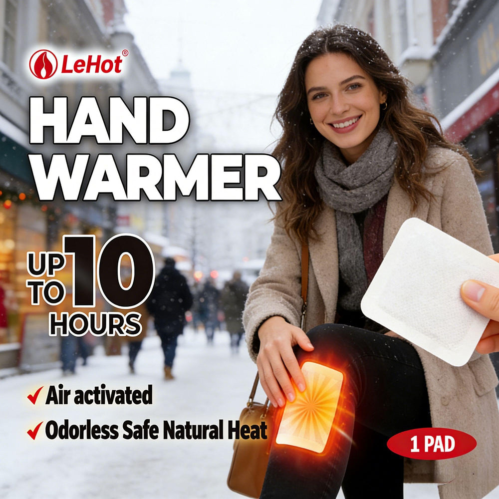 Lehot air-activated heat starts instantly when exposed to air.
