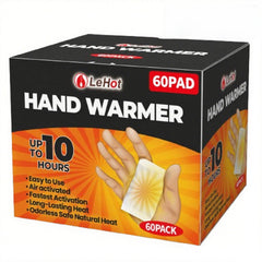 Lehot hand warmers 60-pack box delivers up to 10 hours of warmth for outdoor adventures