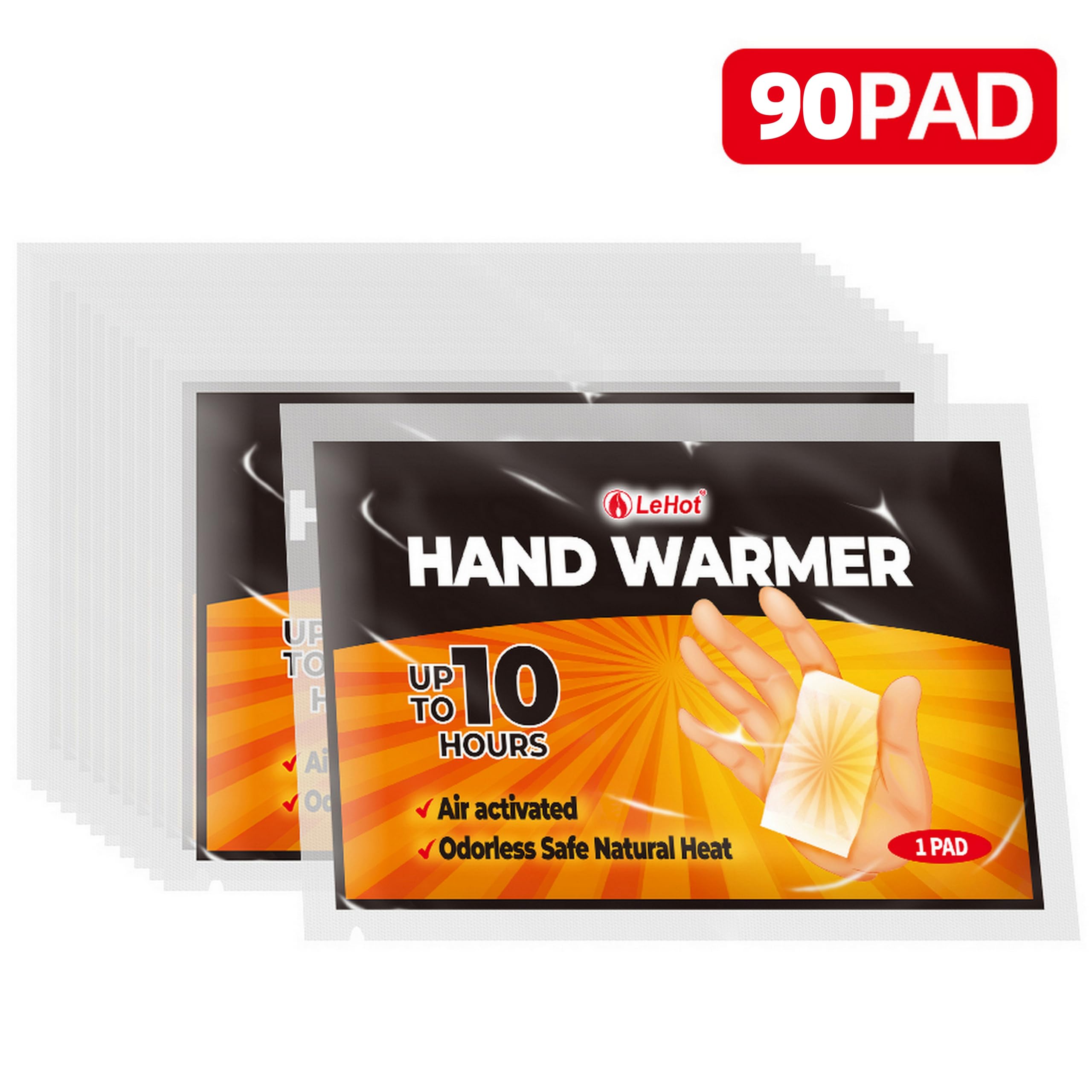 Lehot disposable heat pad during activation delivering instant warmth