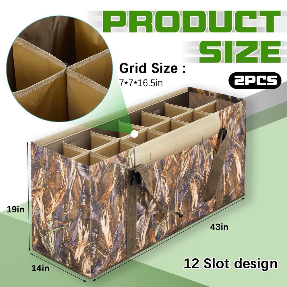 LEIFIDE duck decoy bag camouflage pattern blends with surroundings for stealth