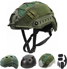 LEJUNJIE PJ Tactical helmet outer shell provides durable protection for intense outdoor missions.