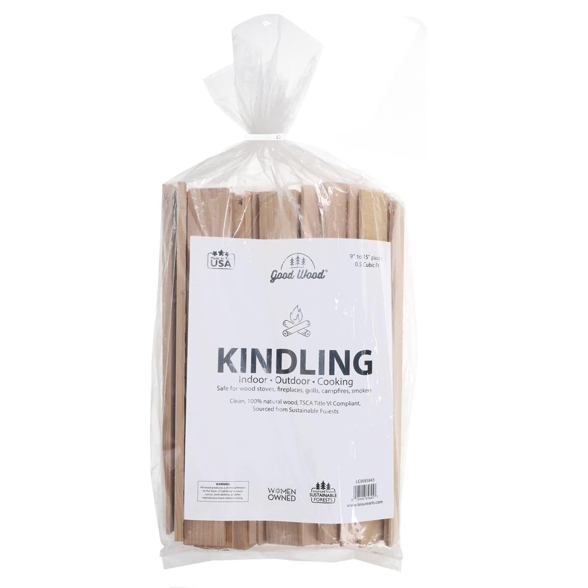 LEISURE ARTS Good Wood Kindling Bundle ready to ignite cozy fires quickly
