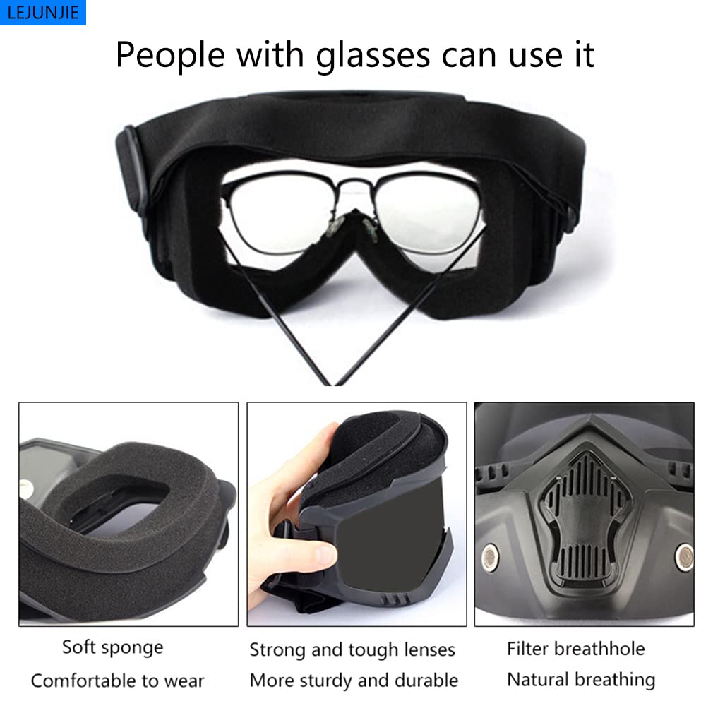 LEJUNJIE MICH detachable full-face mask offering ventilation and protection