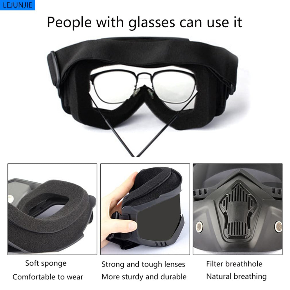 LEJUNJIE MICH detachable full-face mask offering ventilation and protection