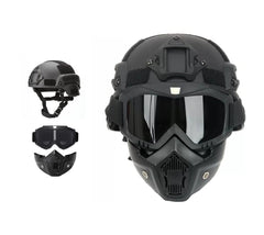 LEJUNJIE MICH helmet with side rails and NVG mount for accessory attachment
