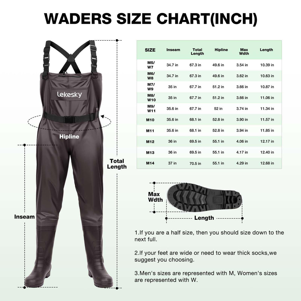 Lekesky Fishing Waders flip-out chest pocket keeps essential gear accessible.