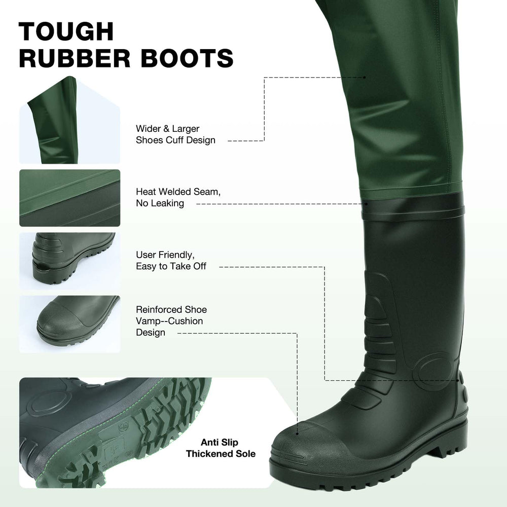 Lekesky waders 2ply fabric detail emphasizes lightweight durability and packability in rugged waters