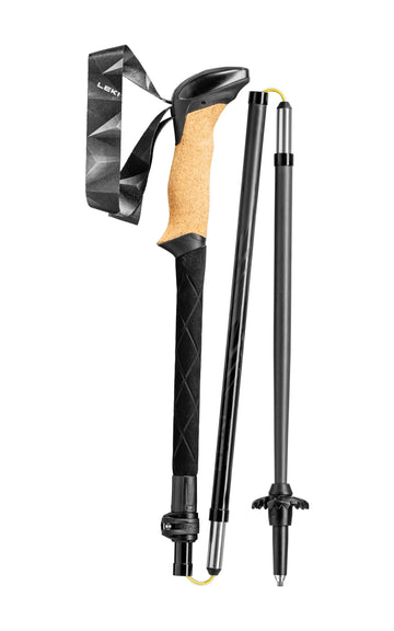 LEKI foam extension detail showing adjustable grip height