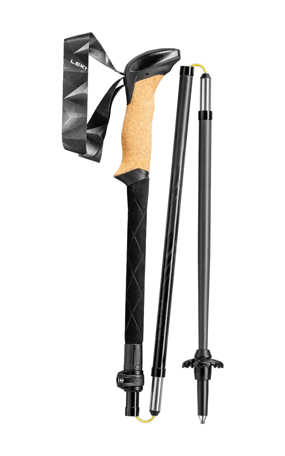 LEKI foam extension detail showing adjustable grip height