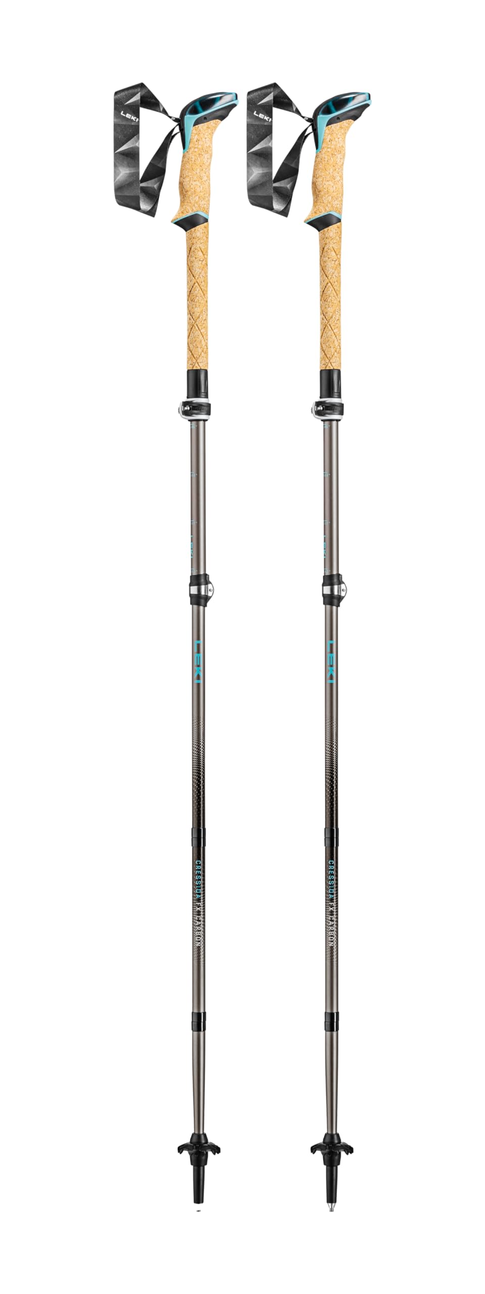 LEKI Cressida FX carbon shaft PRC1000 delivers ultra-light performance
