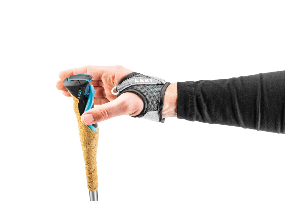 LEKI Cross Trail 3 TA lightweight aluminum shaft on trail