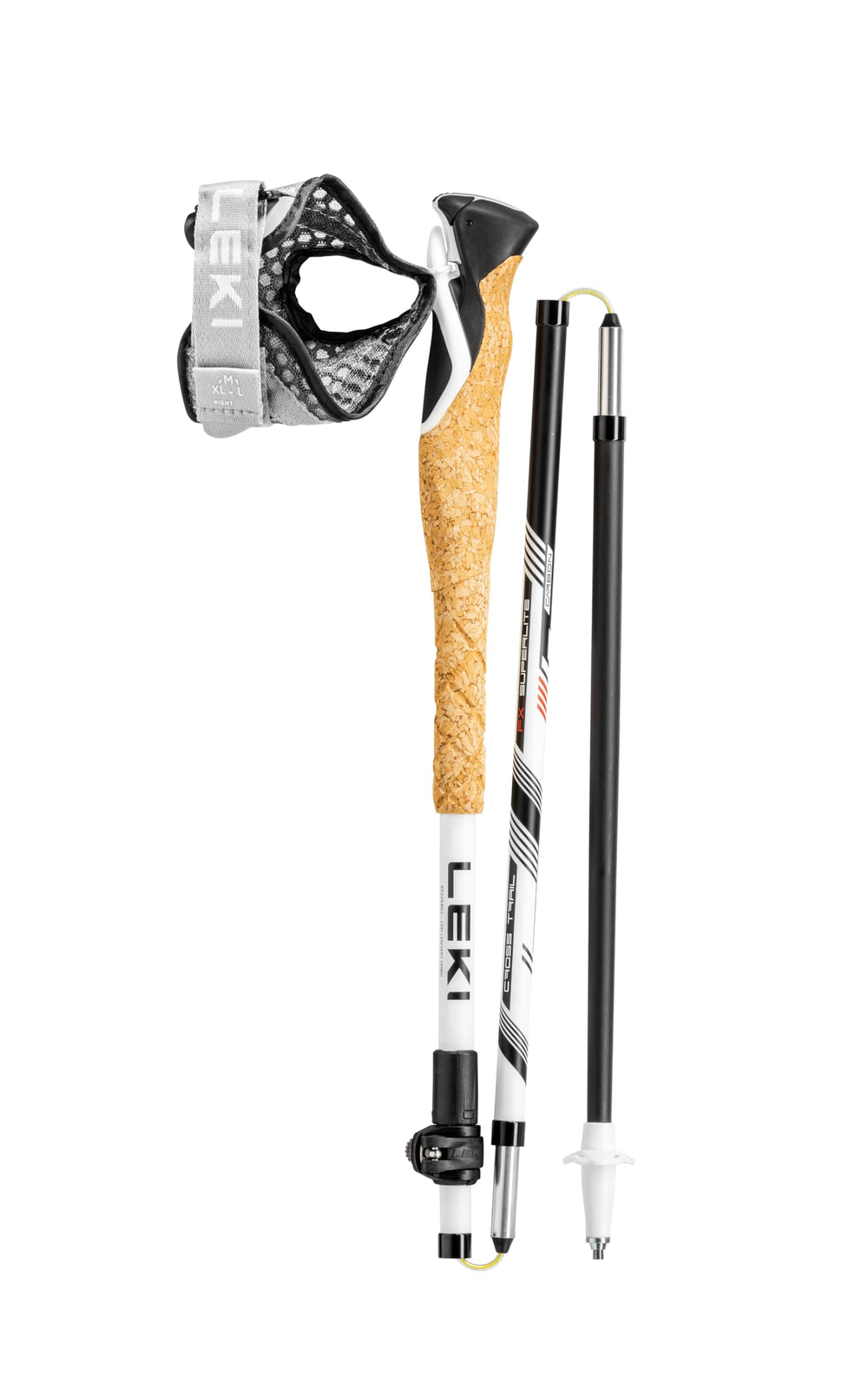 LEKI Cross Trail FX foam grip and releasable strap enable quick transitions