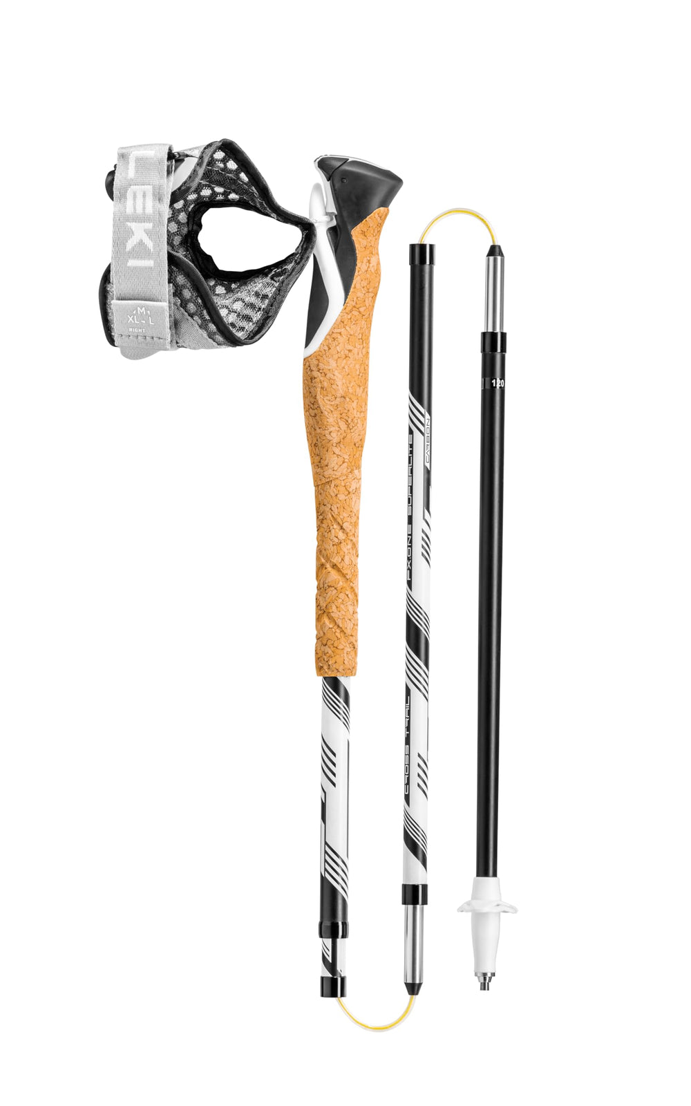 LEKI Cross Trail FX.One foam grip provides comfortable hold during long climbs