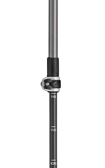 LEKI Instructor Lite aluminum-carbon shaft for strong yet light performance.
