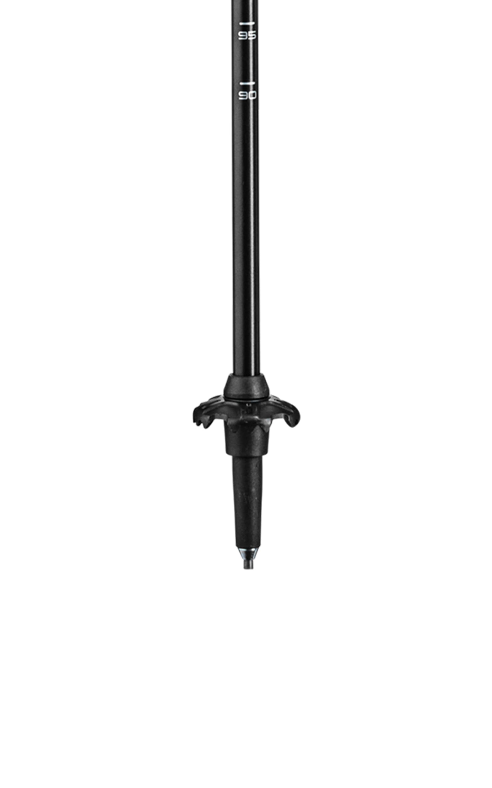 LEKI Jannu carbide tip short provides reliable grip on rocky paths.