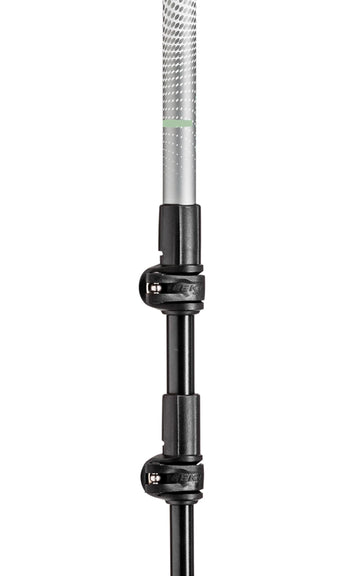 LEKI Jannu trekking basket 2.0 stabilizes balance on soft ground.