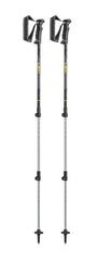 LEKI Journey Lite aluminum poles extended for versatile trekking and height-adjusted support.