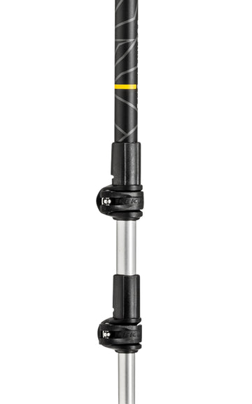 LEKI Journey Lite carbide tip with Flex Tip Short grips rocky surfaces.