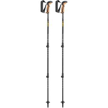 LEKI Khumbu Lite aluminum adjustable trekking poles ready for varied terrain and quick length adjustments.