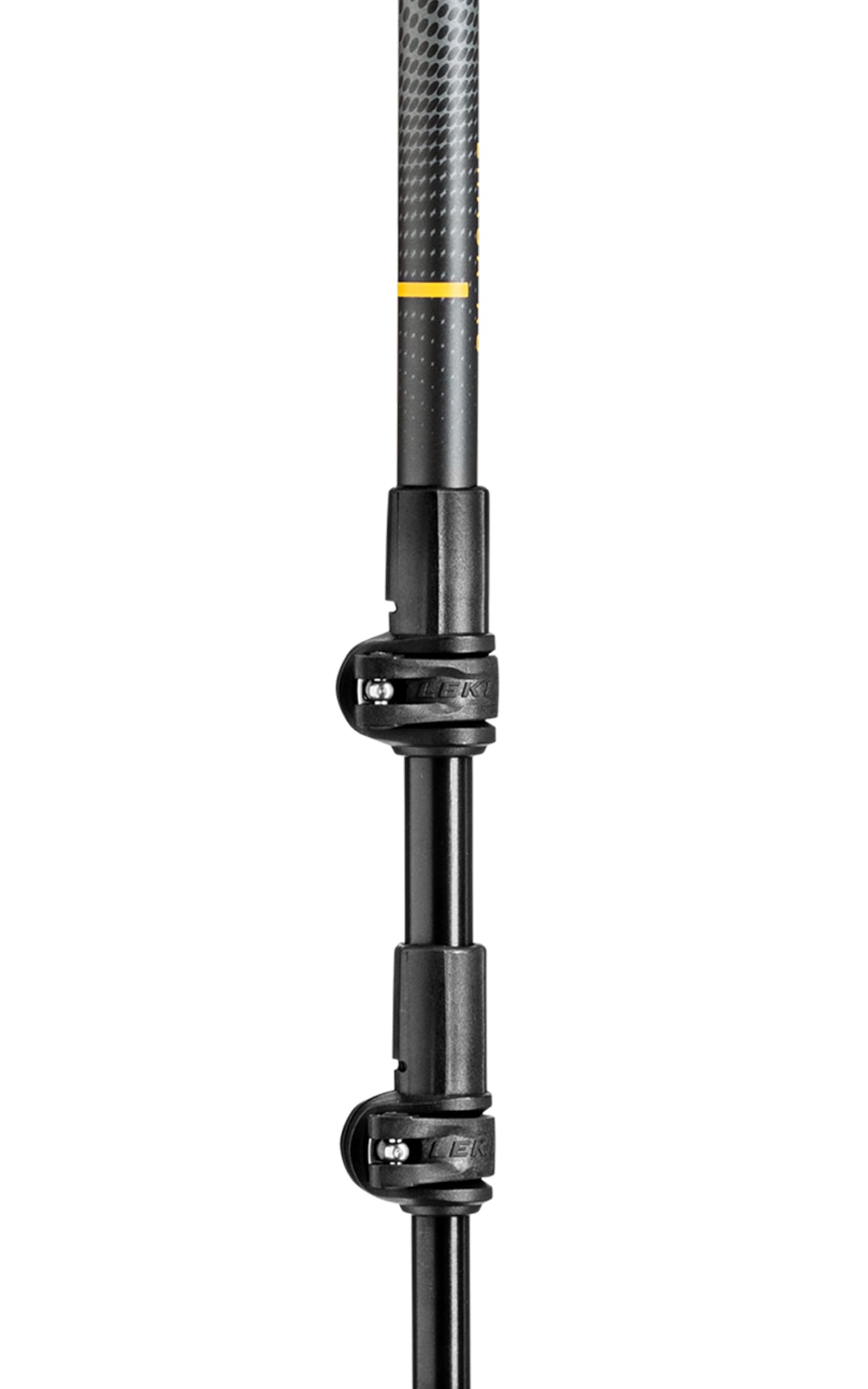 LEKI Lhasa AS fully extended to 125 cm on trail