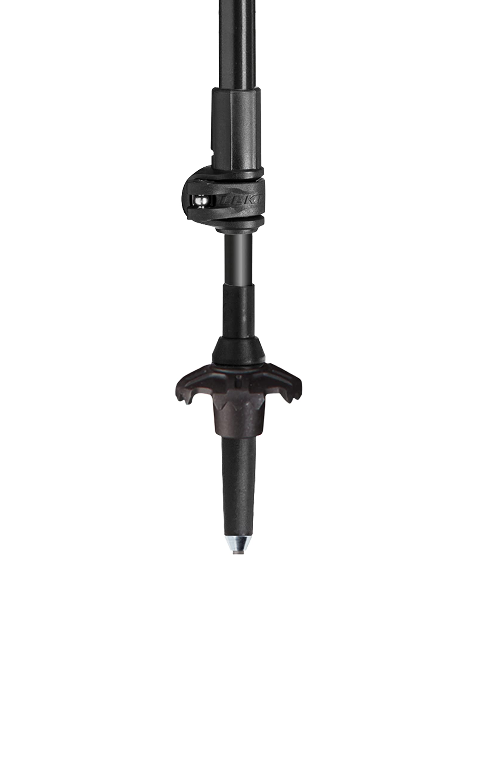 LEKI Makalu Cork Lite aluminum shaft provides lightweight durability.