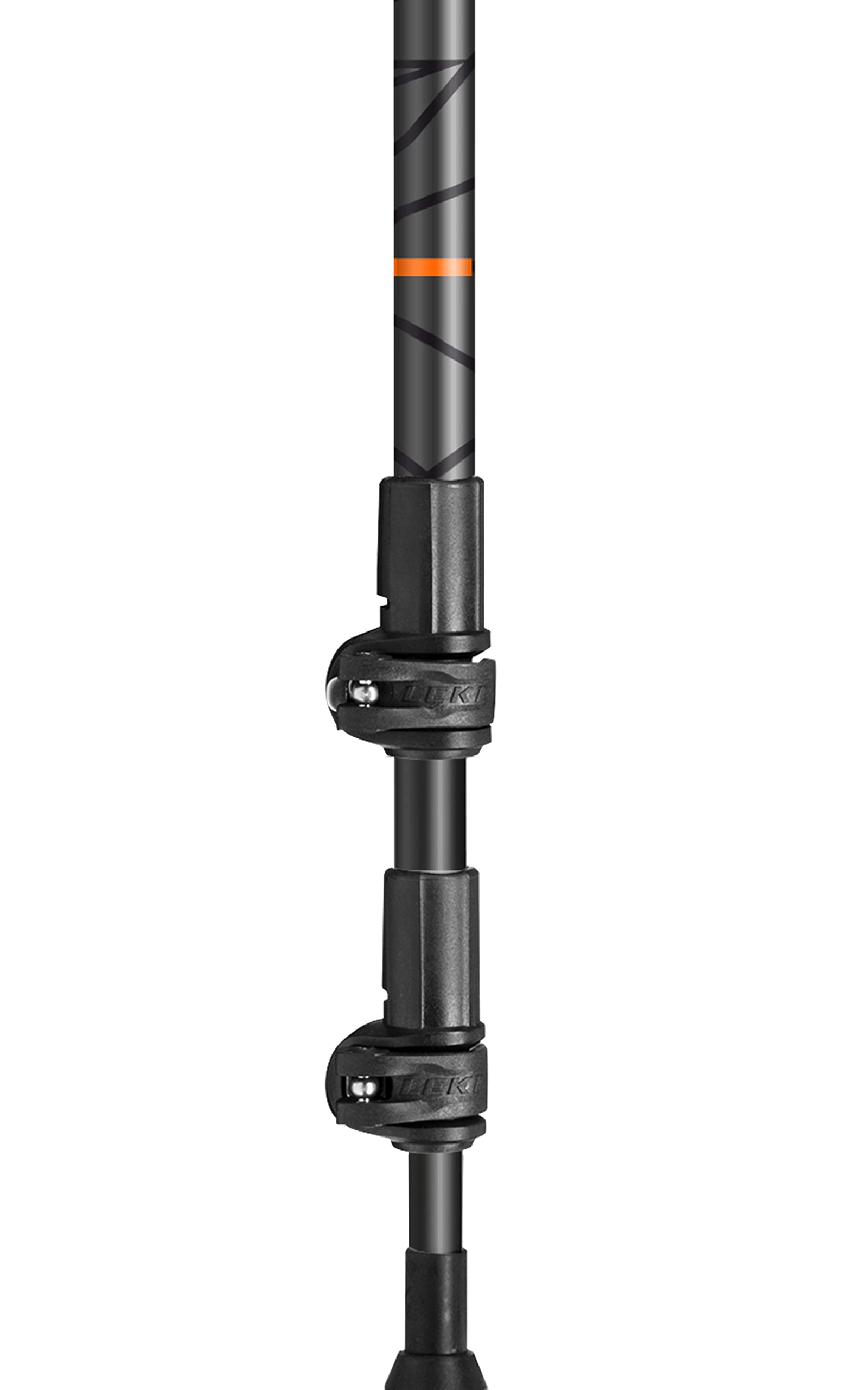 LEKI Makalu Cork Lite locking system ensures secure length.