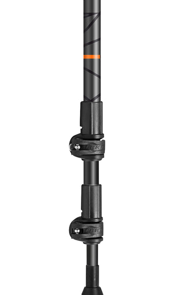 LEKI Makalu Cork Lite locking system ensures secure length.