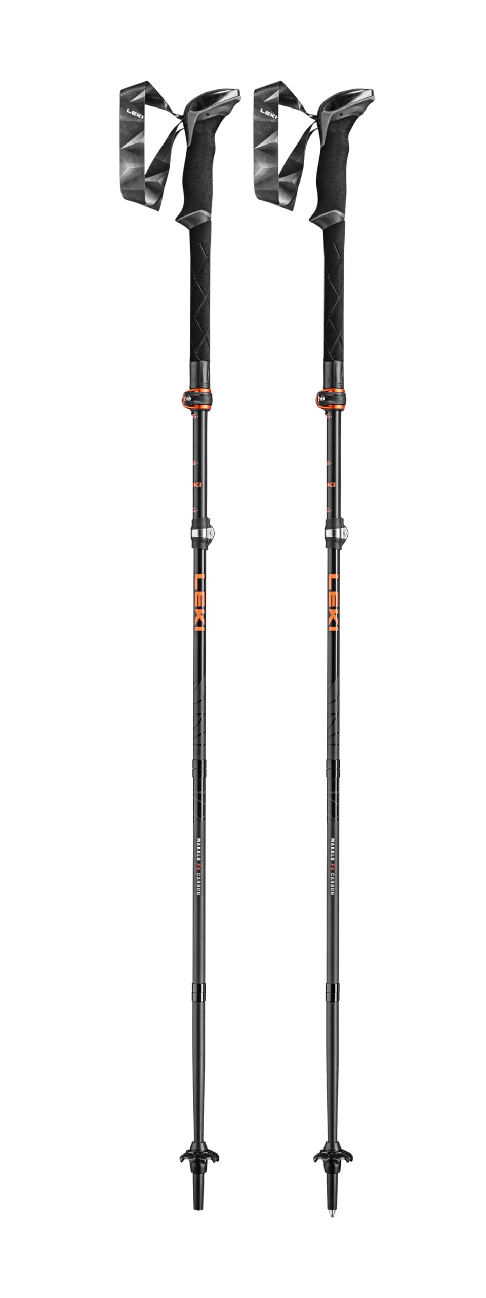 LEKI Makalu FX collapsed poles for compact packing