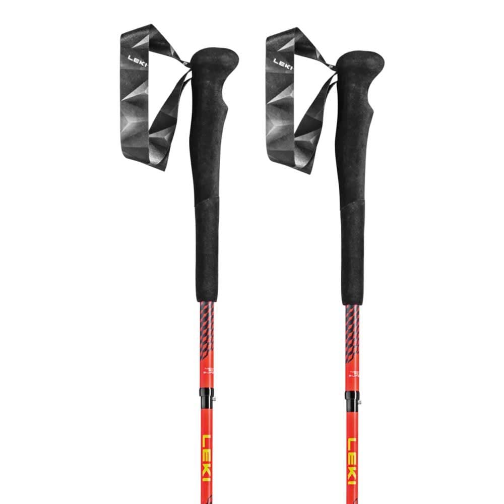 LEKI Neotrail FX.One 120-carbon poles in extended form boost stability on rugged trails