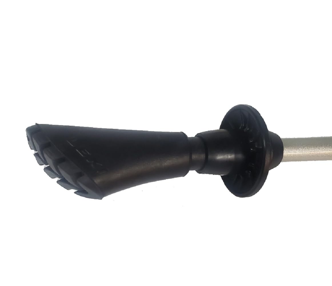 LEKI Nordic Walking Instructor poles with Rubber Fitness Lite tips for pavement traction