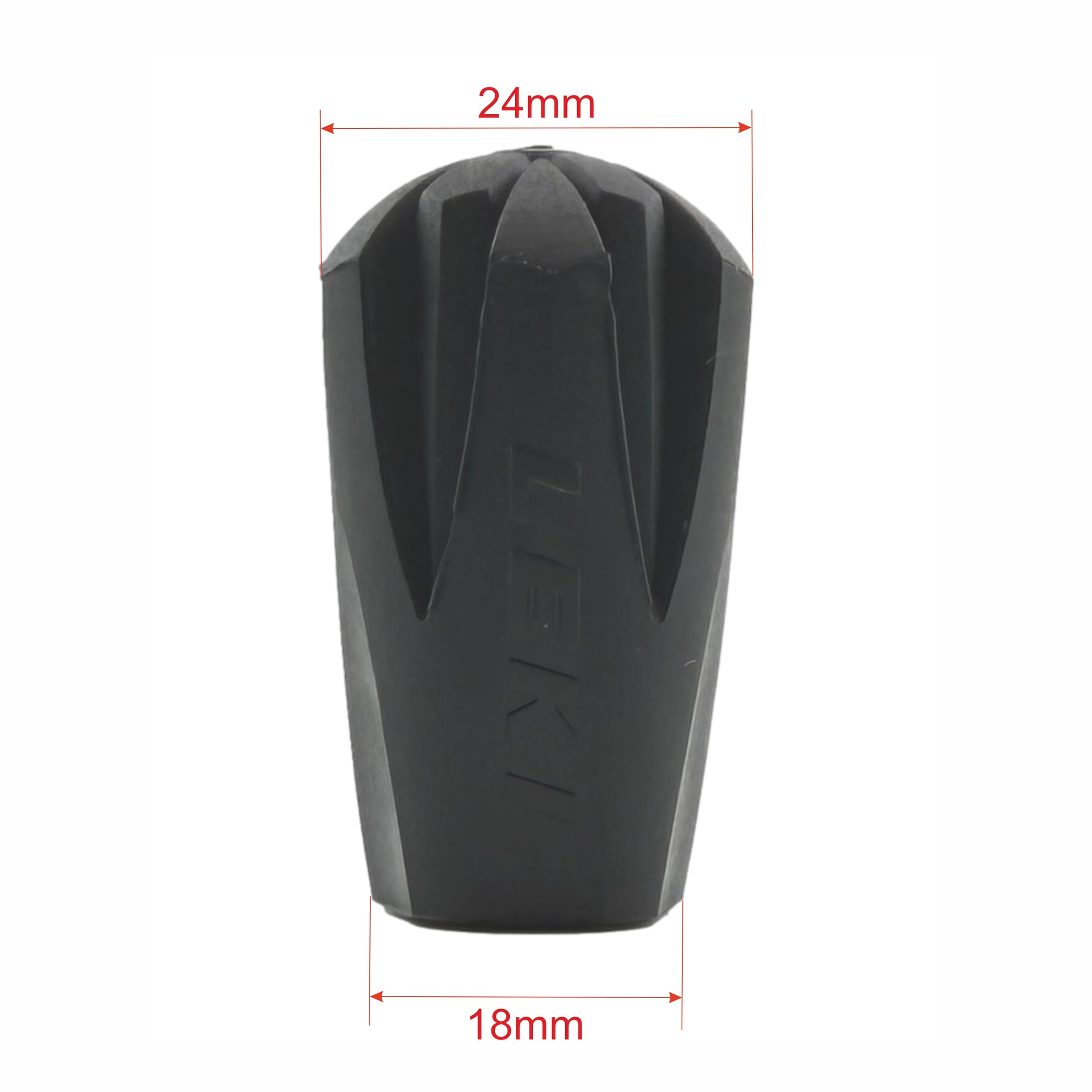 LEKI rubber tip on trekking pole provides stable support on hard surfaces