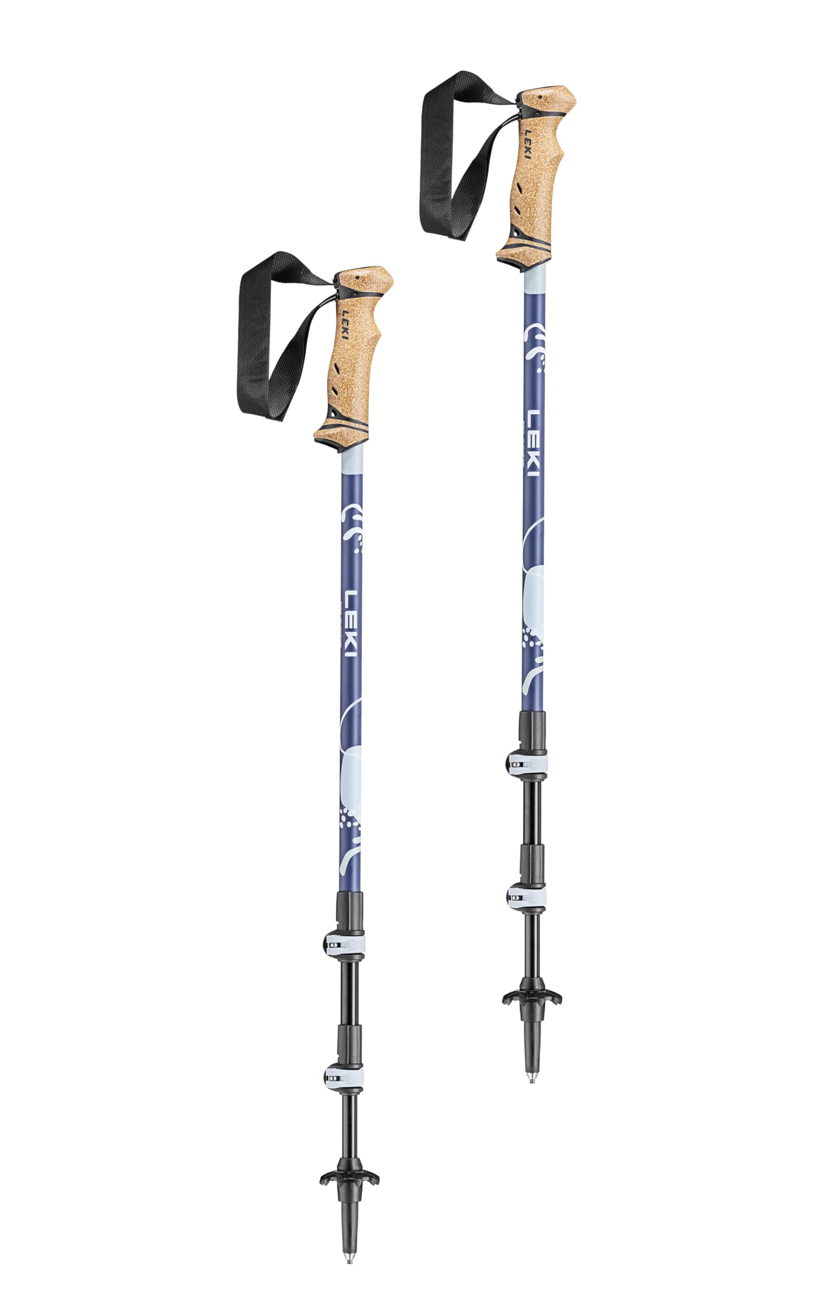 LEKI Spirit Lite Compact cork grip conforms to the hand for comfort.