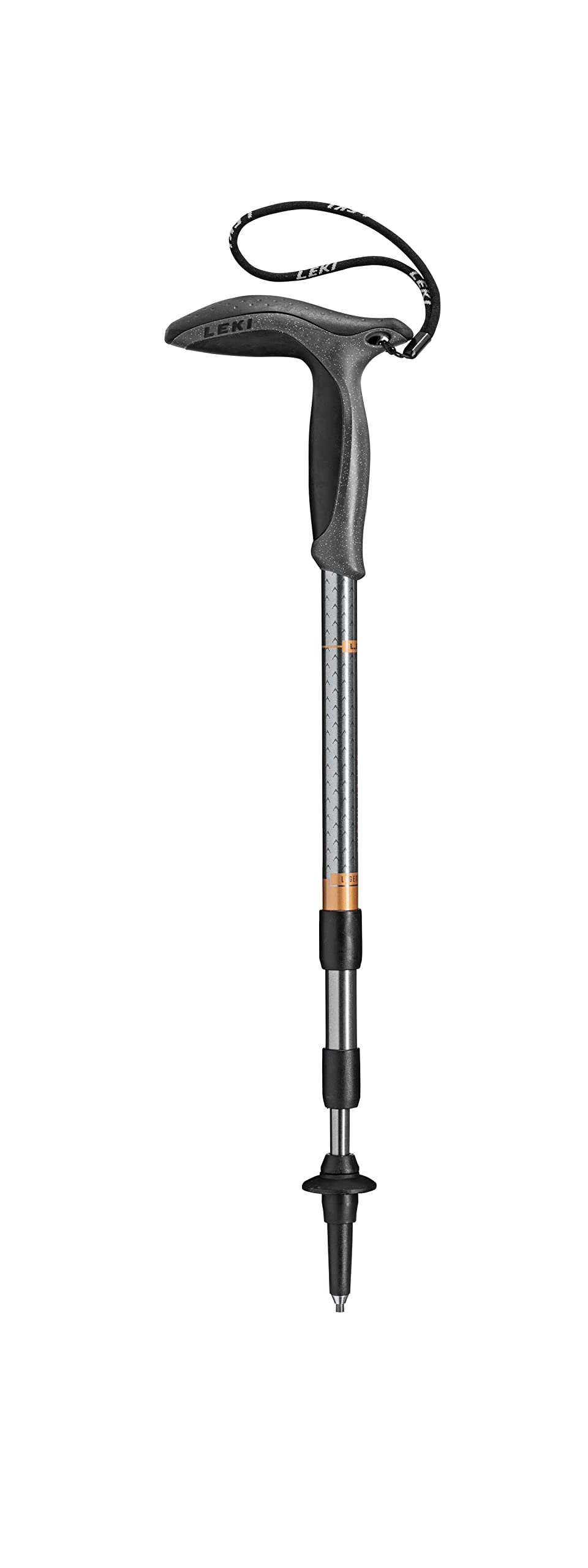 LEKI Super Micro aluminum walking pole extended to 66-90 cm for shorter hikers