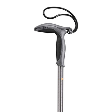 LEKI Super Micro Walking Pole in gunmetal copper, adjustable 66–90 cm for varied terrain.