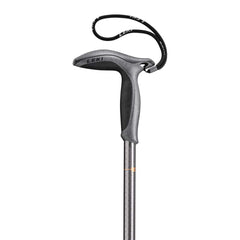 LEKI Super Micro Walking Pole in gunmetal copper, adjustable 66–90 cm for varied terrain.