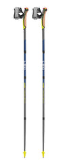 LEKI Traveller FX.One carbon construction keeps poles light yet stiff.