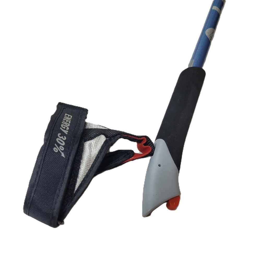 Close view of the Trigger Strap release on LEKI poles for secure support.