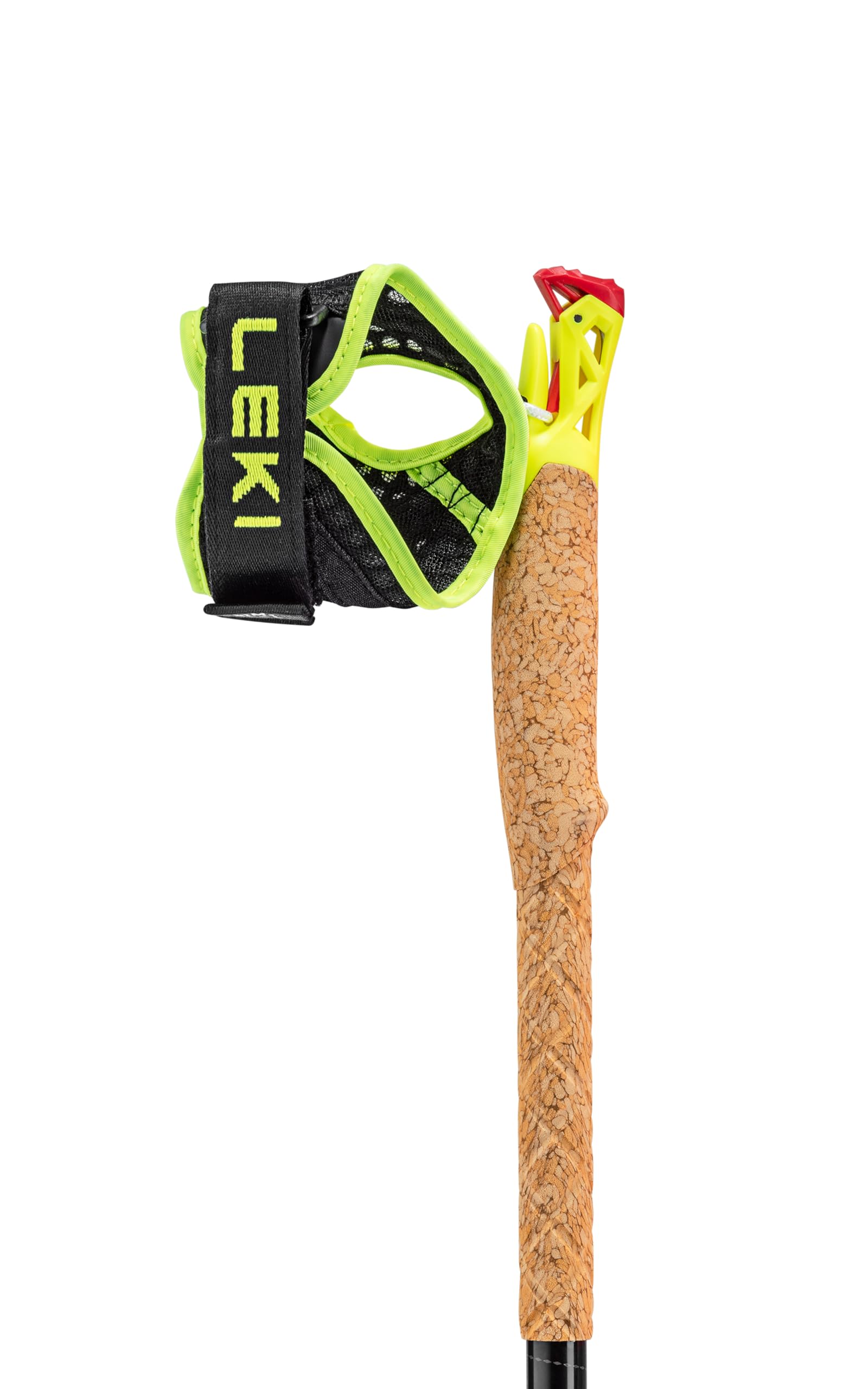 LEKI Ultratrail FX.One cork grip with foam for comfortable grip on technical terrain.