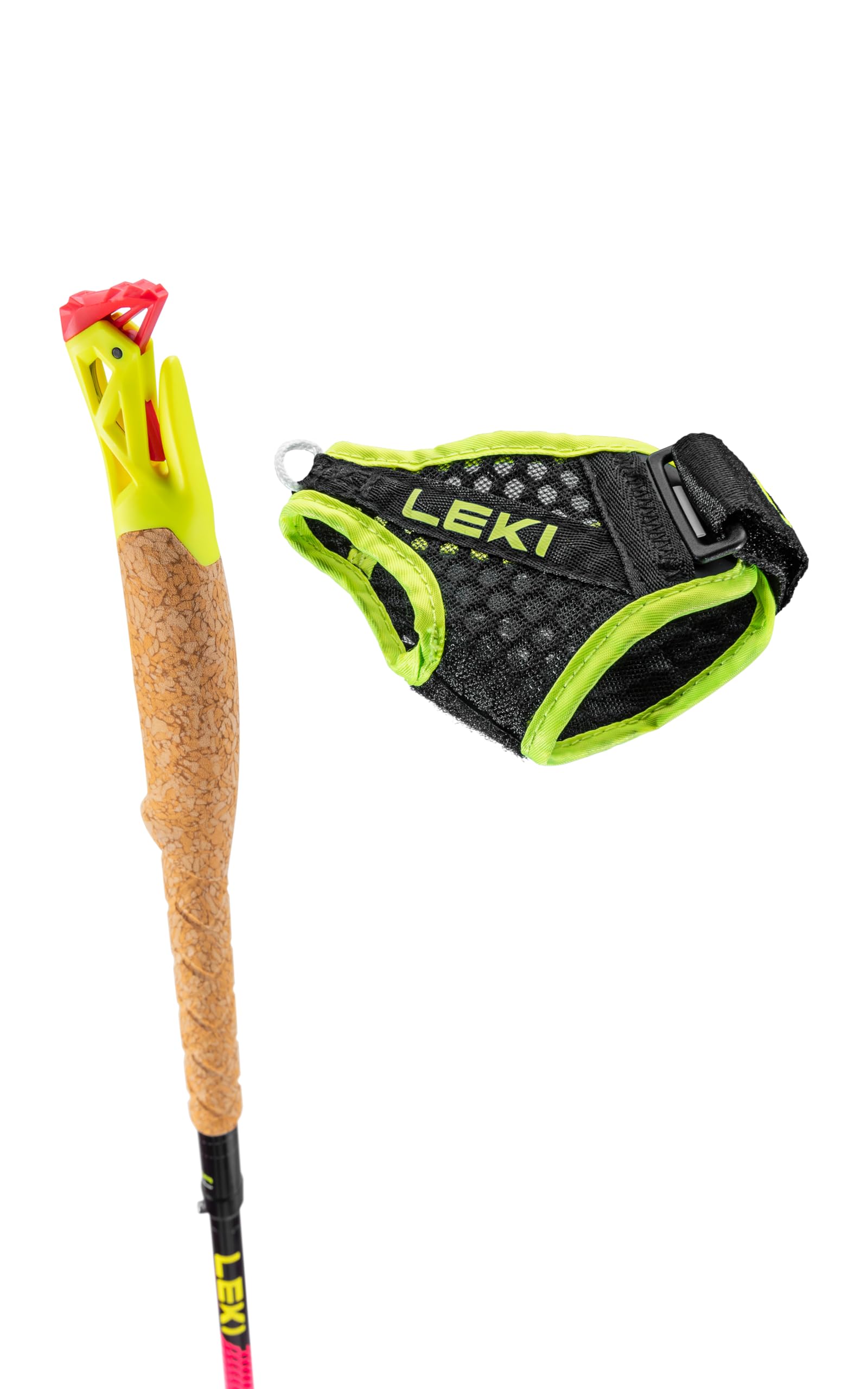 LEKI Ultratrail FX.One lightweight carbon construction delivering rigidity on rugged elevations.