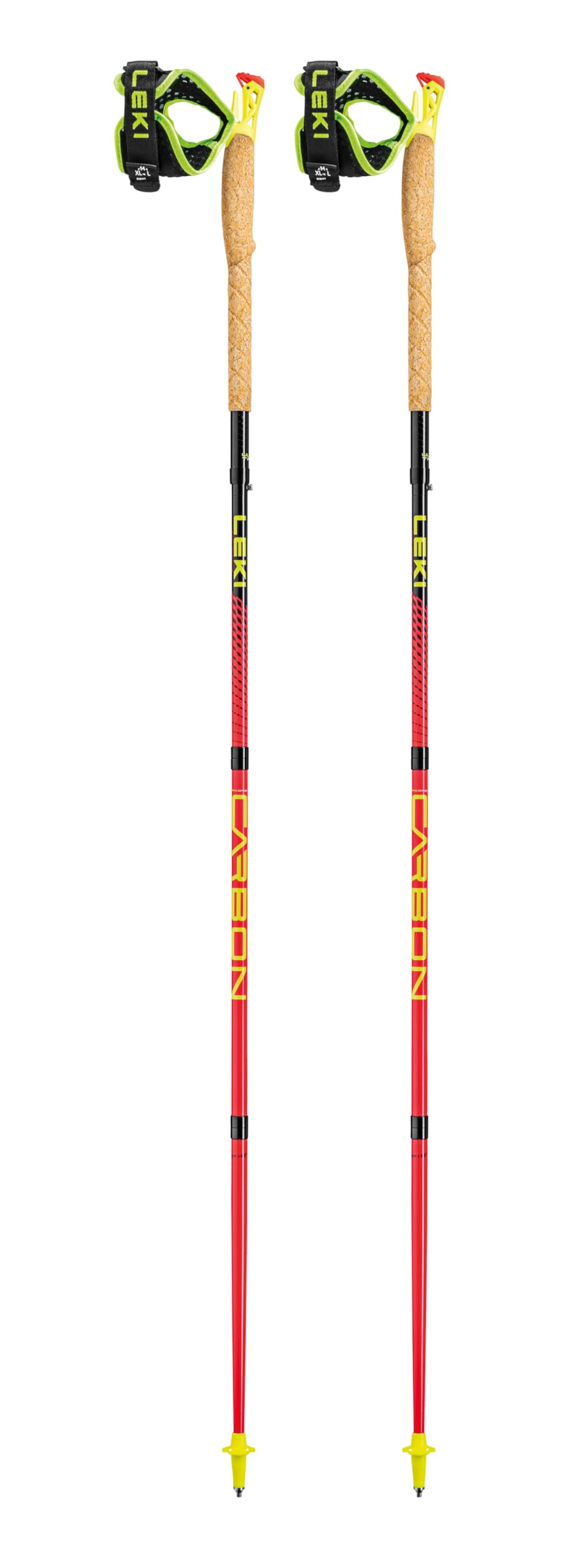 LEKI Ultratrail FX.One carbon pole with cork grip for comfortable grip
