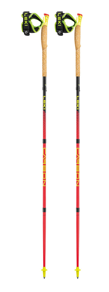LEKI Ultratrail FX.One cork grip highlighting ergonomic comfort on long hikes