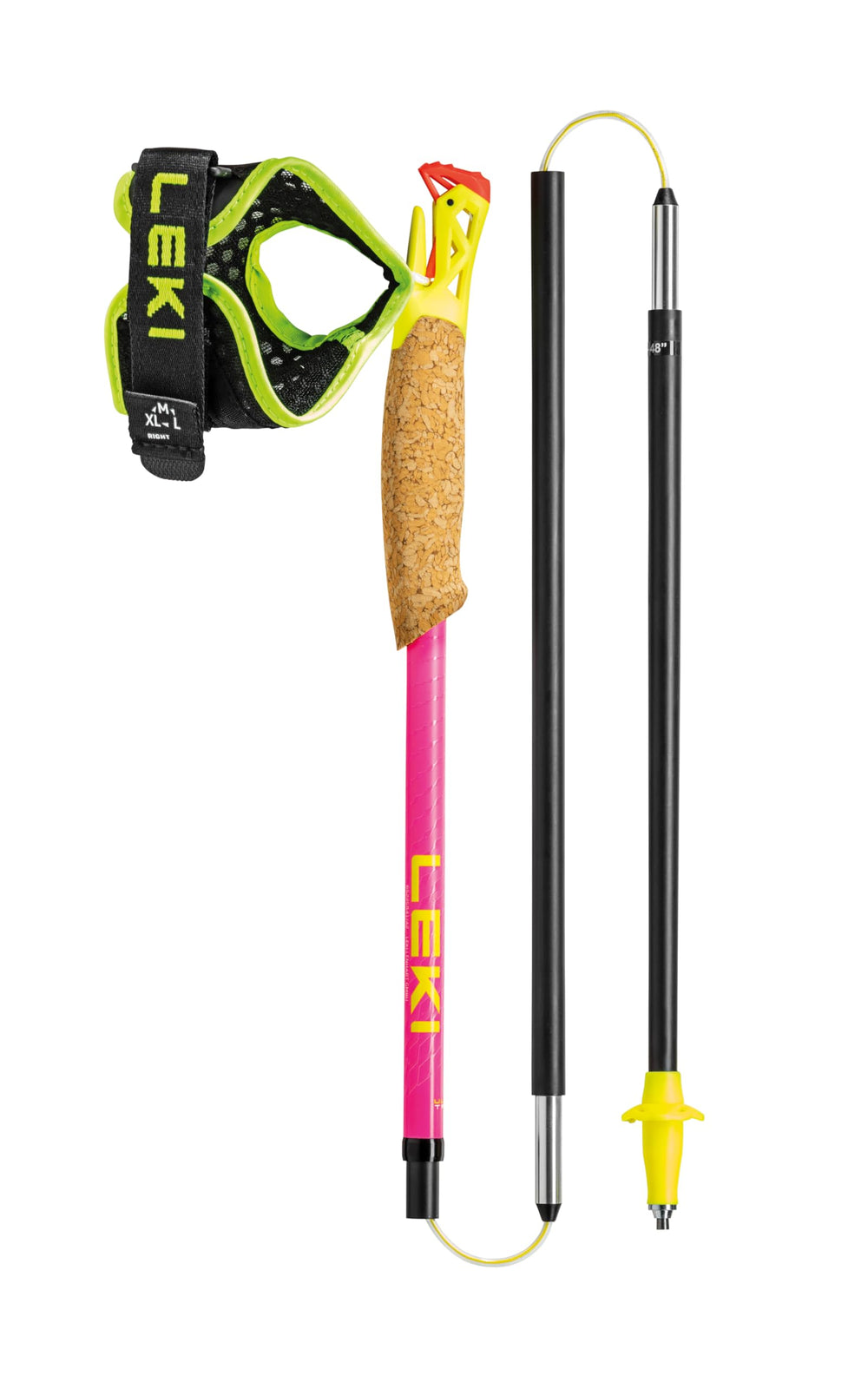 LEKI Ultratrail FX.One push-button fold enables quick setup on the move.