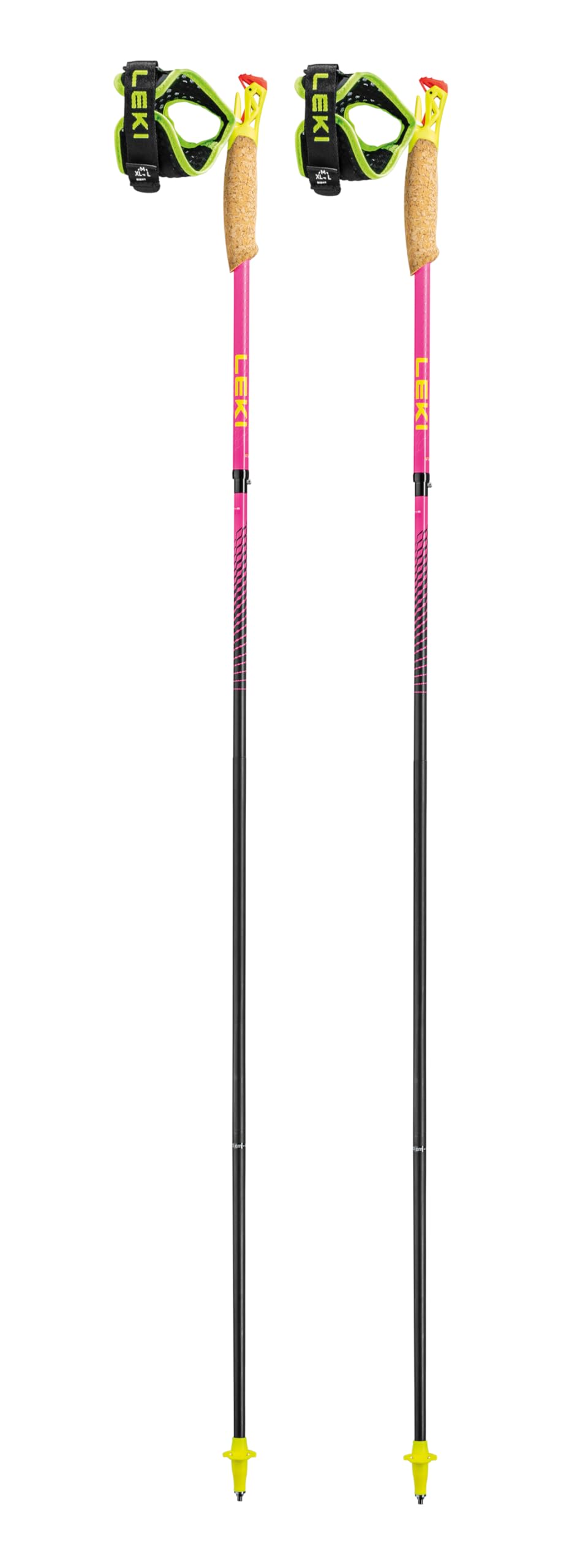 LEKI Ultratrail FX.One Trail Shark Grip cork handle for comfortable grip.