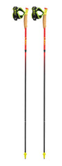 LEKI Ultratrail FX.One push-button folding demonstrates effortless three-section collapse for on-the-go packing.