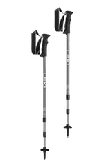 LEKI Voyager 3-section poles shown for compact packing and easy travel.