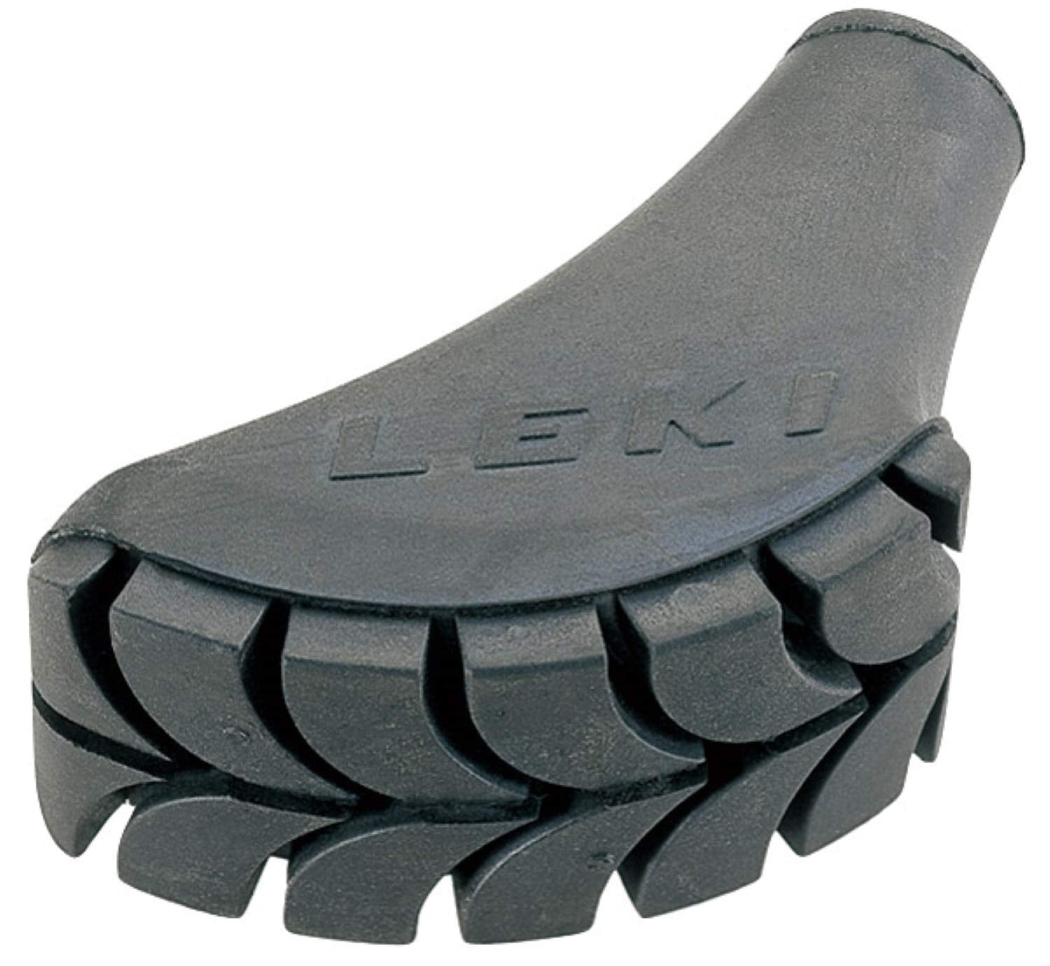 LEKI walking pad in durable vulcanized rubber provides steady traction during Nordic walking